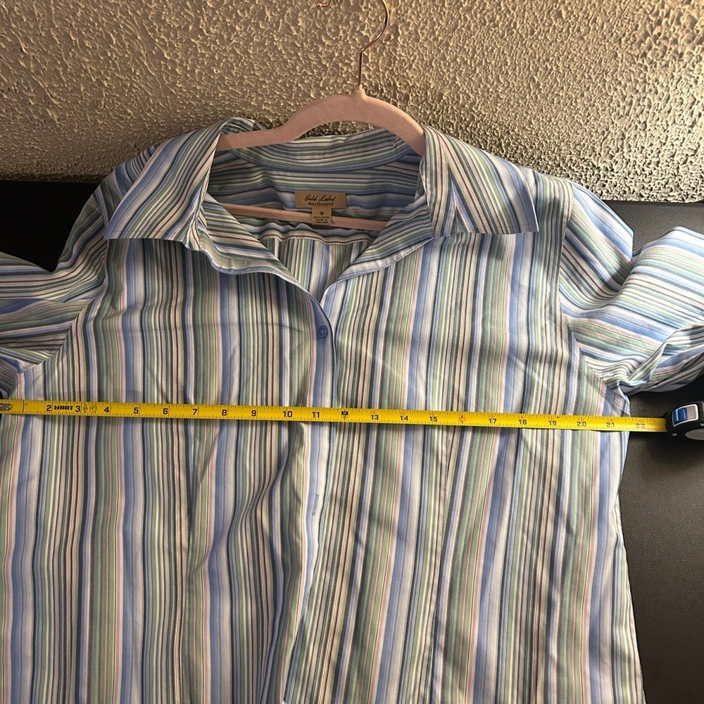 Gold Label Westbound Shirt Women's 18 ButtonUp Long Sleeve Blouse Y2K Minimalist - Picture 6 of 11